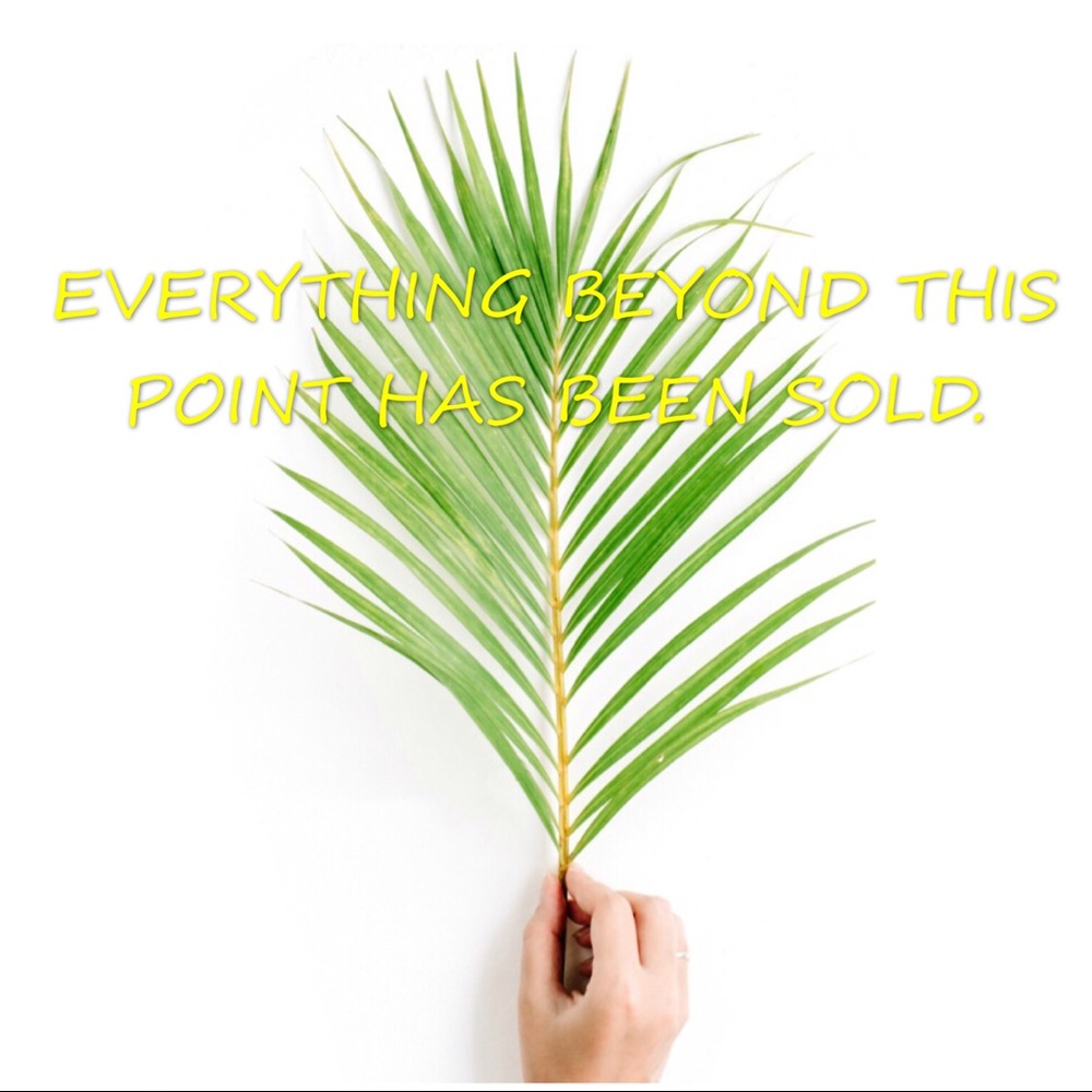 Everything beyond this point has been sold.